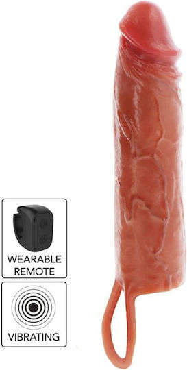 Get Real Προέκταση Πέους με Δόνηση Flesh 20cm