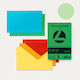 Favini 10 Envelopes 90g/m2 + 10 Cards 200g/m2 Messaggi Soft Green 09 9x14 C9