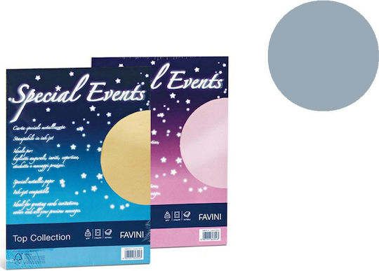 Favini Series Se 5 Mailing Envelopes 120g/m2 + 5 Cards 250g/m2 Blue 02 17x17 Ch
