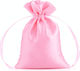 Drawstring Satin Tasche Pink 30*10cm