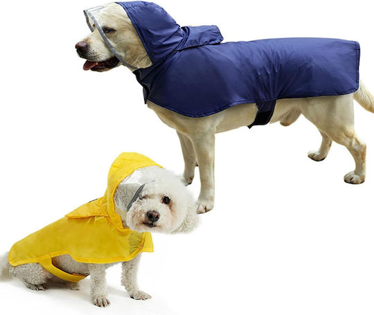 Hundemantel Wasserdicht Kapuzen Blau Klein