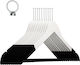 Set 100 Cârlige Anti-furt pentru Hotel Humero Margini Catifelate Design Clasic Alb-negru