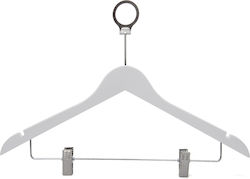 Set 30 Anti-theft Hotel Hangers Hook Metal Clips Unicutil White Set 30 Anti-theft Hotel Hangers Hook Metal Clips Unicutil White