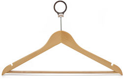Set 100 Humero Maple Wood Hotel Hangers Anti-theft Hook