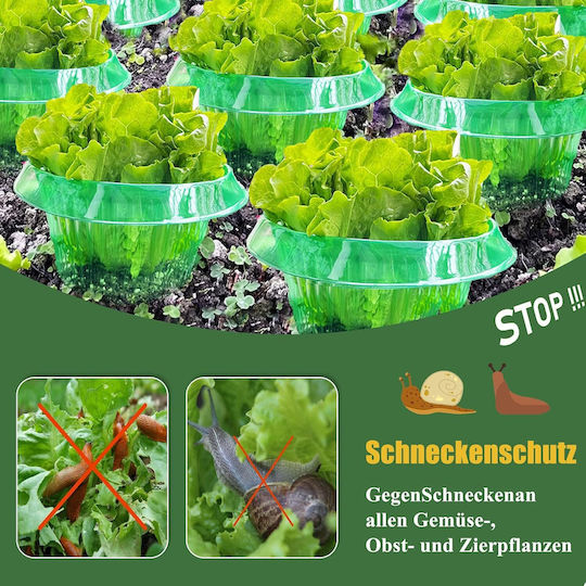 Anti-slug Rings 6 Pieces Ø 24 Cm Plant Protection Green