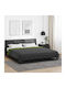 vidaXL Duvet Cover Queen 220x240 Green and Anthracite