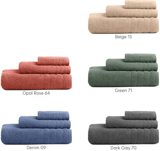 Adam Home Πετσέτα Προσώπου 50x90εκ. Opal Rose Βάρους 500gr/m²