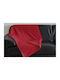 Valento Einlagige Decke 160x130cm Rot