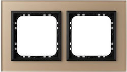 Sonata Frame Double Champagne Frosted Glass R-2rgc 81 33