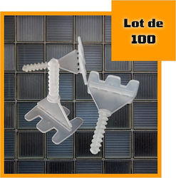 Sistem De Nivelare Plăci Cleme Montaj 2 Mm Instalare Rapidă 100 Bucăți