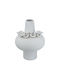 Artekko Decorative Vase Candia White 31x31x40cm