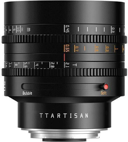 TTArtisan Full Frame Φωτογραφικός Φακός 50mm T2.1 Σταθερός για Canon RF Mount Μαύρος
