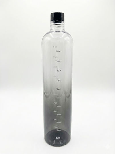 Dream House Flasche Wasser Glas mit Schraubverschluss Gray 1200ml