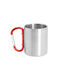 Guaya Becher Metallisch Rot 230ml