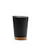 Mirin Mug Bamboo with Lid Black 290ml