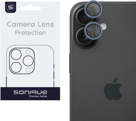 Sonique Glitter Lens Προστασία Κάμερας Tempered Glass Διάφανο για το iPhone 16, iPhone 16 Plus