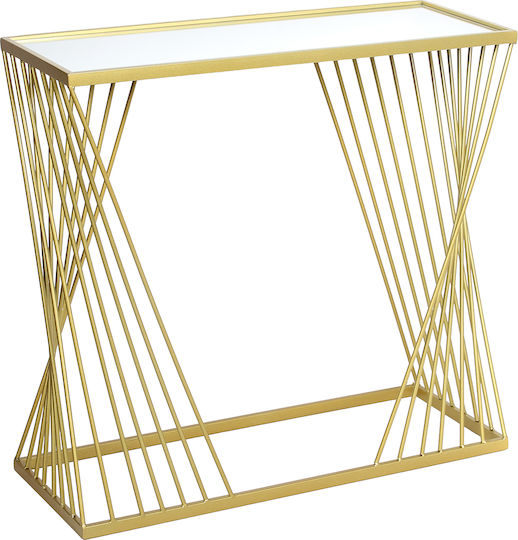 Konsolemit Spiegel Golden L75xB27.5xH71cm