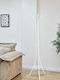 Polihome Metallic Coat Rack White Ennocleuko 47x47x175cm