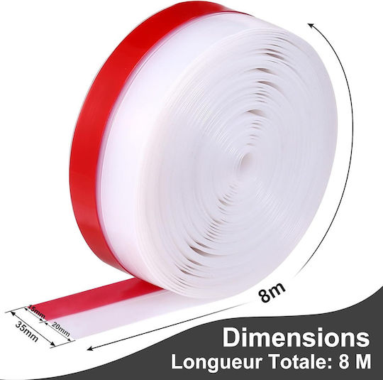 Self-adhesive Rubber Αεροστόπ Πόρτας / Παραθύρου 8mx3.5cm