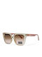 Riverio Women's Sunglasses with Transparent Plastic Frame and Transparent Gradient Lens
