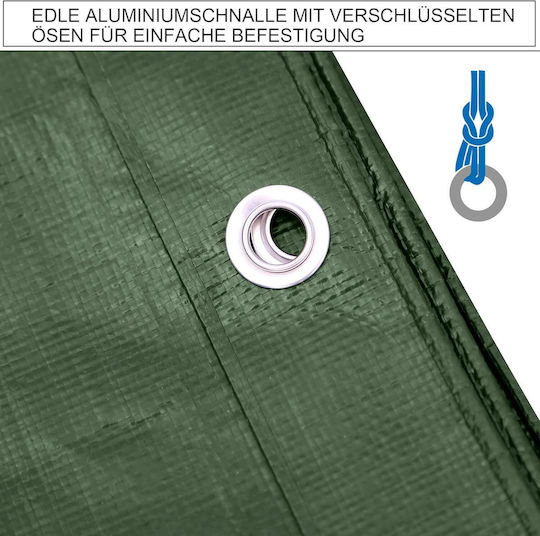 Durable Impermeabil Prelată 100gr/m² 5x4m. Tip de lumină Verde