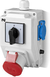 Installation Kit Rs-z Cam Switch L-0-p 3p+n+z 32a 2x2p+z 230v Gray 6276-20