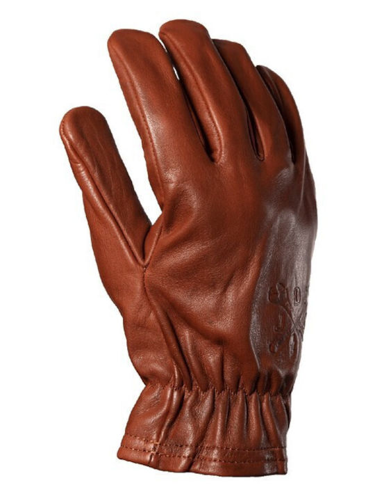John Doe Freewheeler Herren Motorradhandschuhe Leder Braun