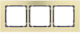 Deco Universal Frame Triple Brushed Aluminum Frame Brass Color Bottom Graphite 8-11-dra-3