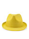 Kids' Hat Fedora Fabric Yellow