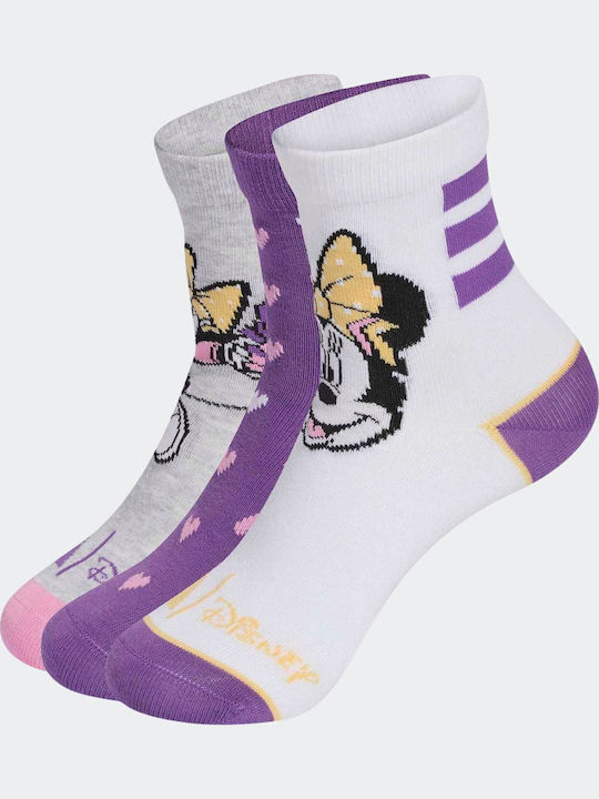 adidas Παιδικές Κάλτσες Μωβ 3 Ζευγάρια adidas Παιδικές Κάλτσες Μωβ 3 Ζευγάρια