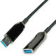 Roline USB 2.0 Cable USB-A male - USB-A female Μαύρο 15m 12.04.1076