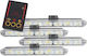 Set LED Nissan Note 12V 6W 100cm with Red Lighting 4pcs