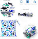 Wickeltasche-Wickeltasche Schulter/Hand Blau