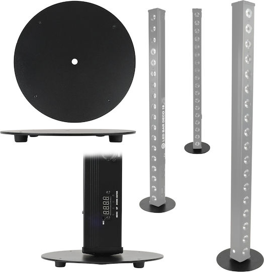 DNA MBP1 Base Vertical Operation Lighting Bar Round Steel Non-slip Feet 20x20x0.3 cm Floor Base for LED Bar DMX