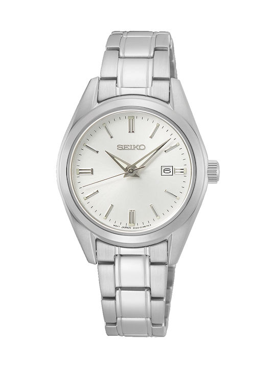 Seiko Дамски Часовник с Сребрист Метална Гривна