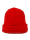 Beanie Unisex Beanie Knitted in Red color