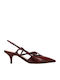 Patent Leather Burgundy Medium Heels