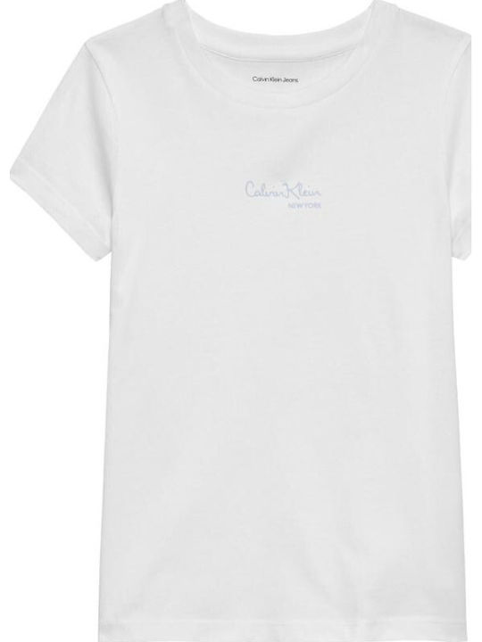 Calvin Klein Παιδικό T-shirt Λευκό