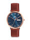 Daniel Wellington Classic Womens Watch Battery with Brown Metal Bracelet