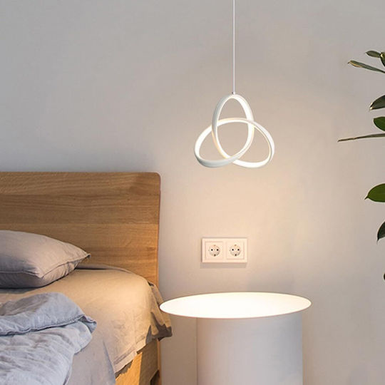 Adjustable Pendant Light White 22x22cm