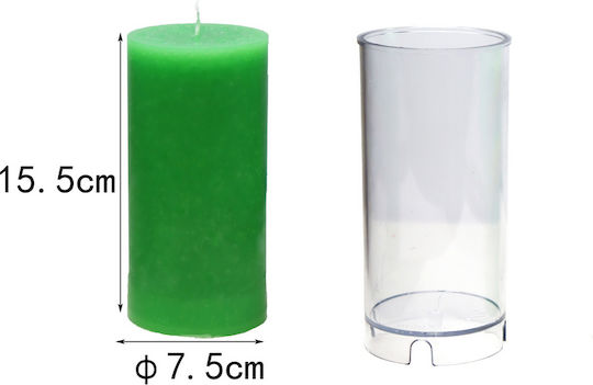 Καλούπι Κεριού Plexiglass Κύλινδρος Ø 7.5cm Ύψος 15.5cm