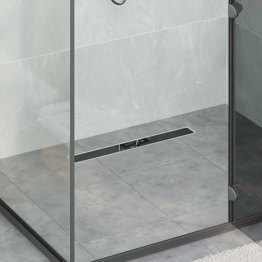 vidaXL Siphon Spülbecken mit Größe 60x11cm Schwarz