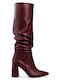 Synthetic Leather Women's Boots Red