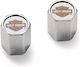 Τάπες Βαλβιδών Τροχού Harley-davidson Valve Stem Caps Bar & Shield Orange & Chrome