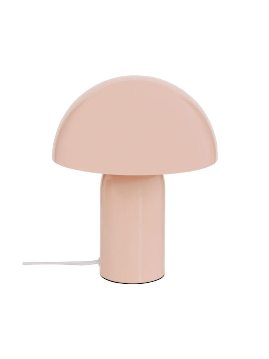 A-s Metal Table Lamp for Socket E27 with Orange Shade and Base