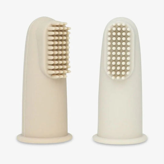 Minene Baby Finger Toothbrush Set for 3m+ 2 Pieces Brown