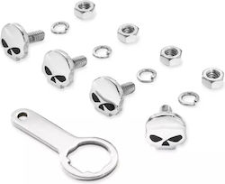 Harley-Davidson Skull Kennzeichenhalterung Schrauben Set