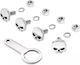 Σετ Βίδες Πινακίδας Harley-davidson Skull License Plate Mounting Hardware