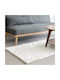 Ravelia Fluffy Non-Slip Furry Runner Rug Ecru 80x200cm
