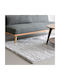 Ravelia Rutschfest Teppich Rechteckig Pelzige Light Grey